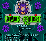 Power Quest Title Screen